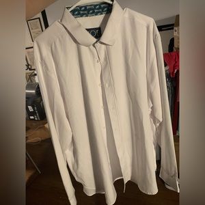 Just one earth “eagles collar button down shirt “